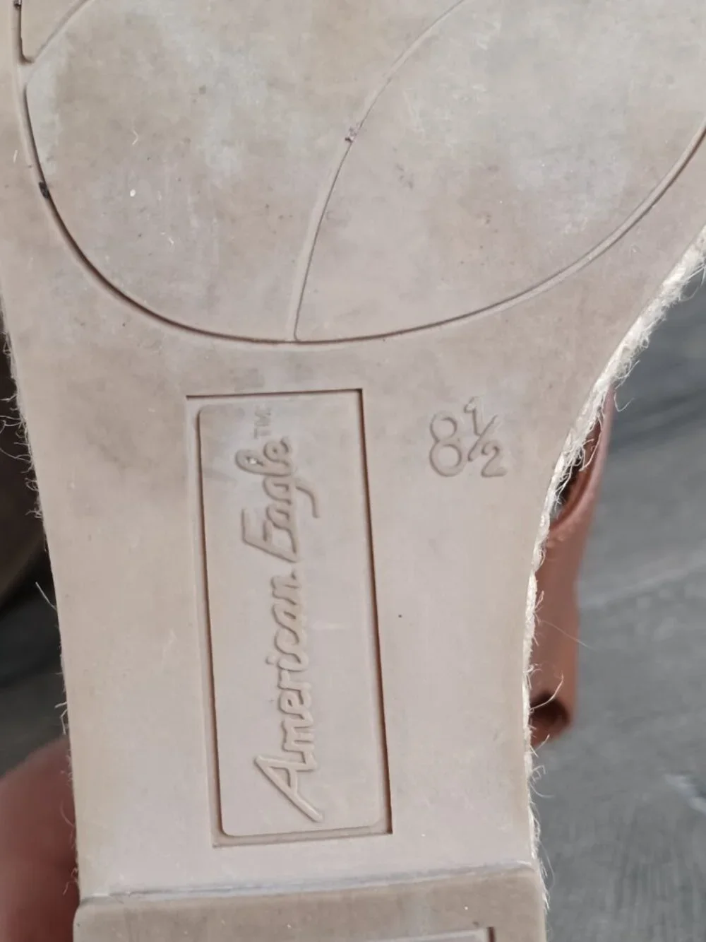 American Eagle Women's Size 8.5 Brown Wedge Heels With Buckles